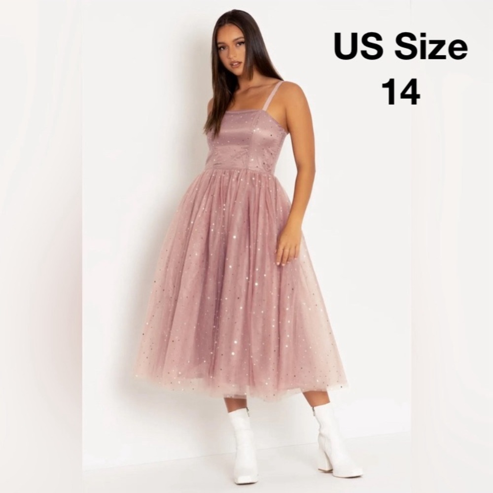 BLACKMILK The Dusk PROM QUEEN DRESS! Fairy Princess Glitter Gown Stars Wedding